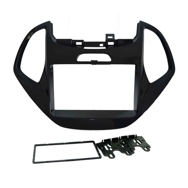 Moldura 2 Din Ford Ka / Ka+ 2014, 2015, 2016, 2017 - Black Piano em Oferta na Shopee
