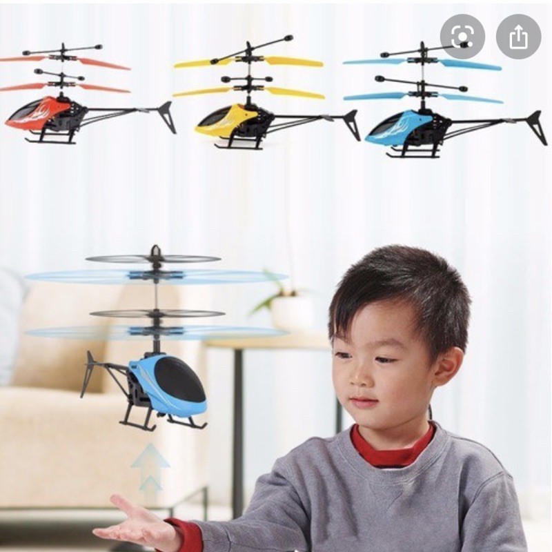 Brinquedo Helicóptero Drone com Sensor de Aproximação Recarregável USB