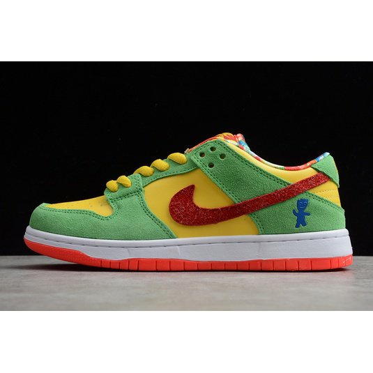 nike sb dunk green and yellow