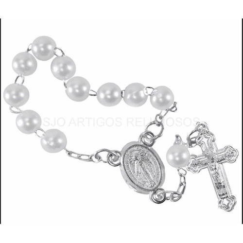 15 Mini Tercos Lembrancinhas Batizado Terço