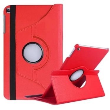 Capa Case Giratória Para Samsung Galaxy Tab A7 T505 T500 10.4'' 2020 Vermelha