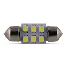 Kit Luz Led Interna Torpedo Teto Honda New Civic 2007 2008 2009 2010 2011 LXS LXL EXS  (3 Unidades Torpedo 31mm)