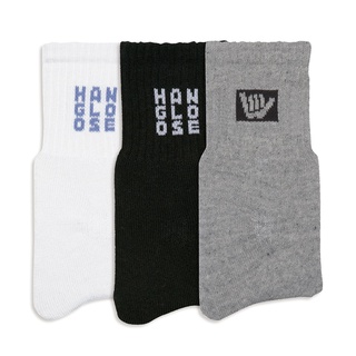 Kit com 3 Pares de Meia Cano Curto Algodão Hang Loose