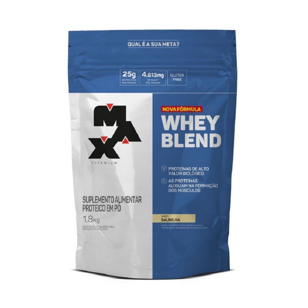 Whey Blend 1,8kg Refil - Max titanium