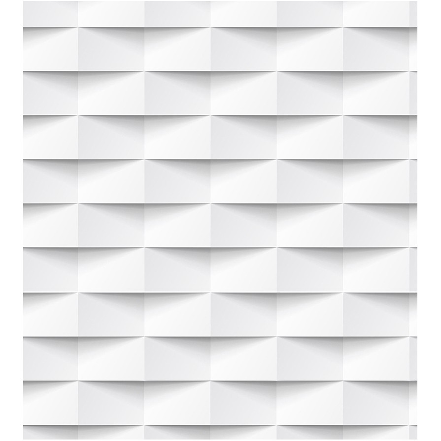 Papel de Parede Tijolo 3D com efeito de sombras em Tons de Branco e Preto em Oferta na Shopee