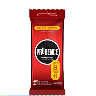 Preservativo Tradicional Lubrificado Prudence leve 8 pague 6 Unidades