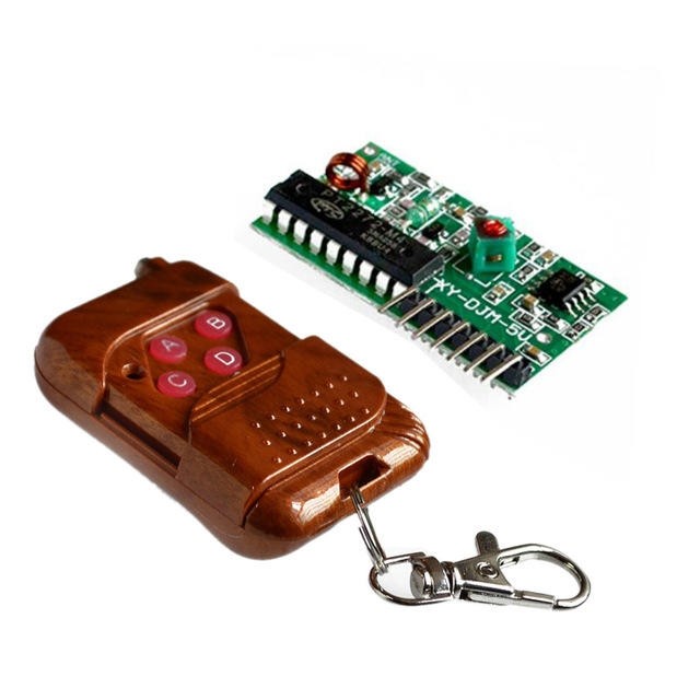Kit Transmissor E Receptor Rf 433 Mhz Controle Remoto 2262/2272