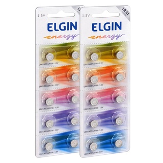20x Bateria / Pilha Elgin Lr41 Ag3 Lr736 Frete Barato