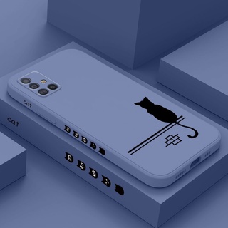 Capa De Silicone Líquido Estampa Lateral Para Samsung Galaxy A71 A51 4G A21S A31 A41