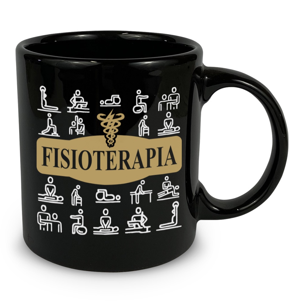 Caneca de Cerâmica Profissão - Curso Fisioterapia em Oferta na Shopee