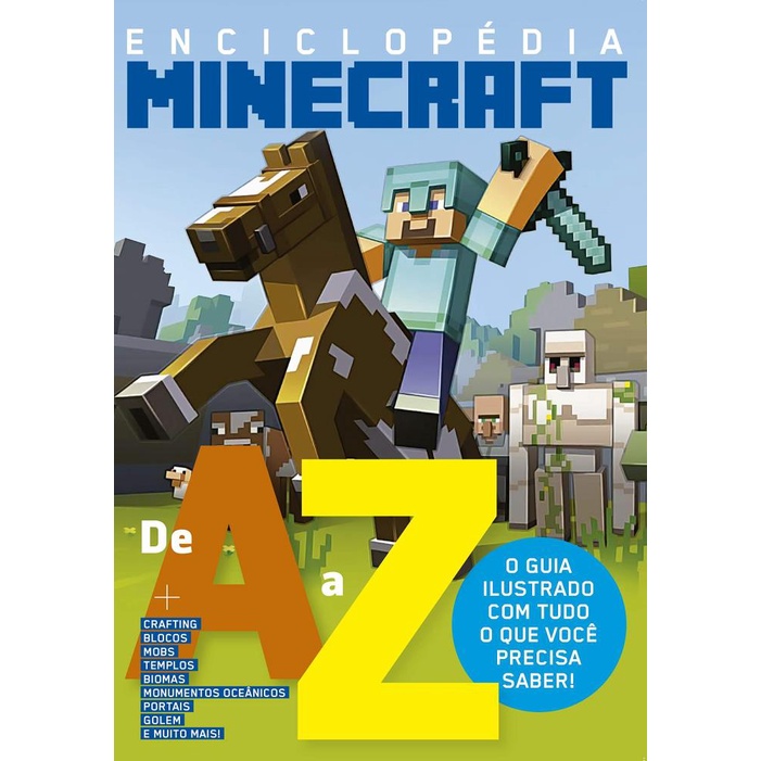 Livro Enciclopédia Minecraft De A a Z - Guia Ilustrado
