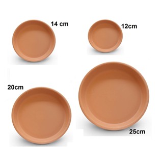 Prato de Barro Redondo Para Vaso de Plantas Cerâmica em Oferta na Shopee
