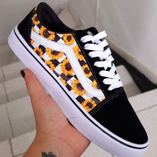 Tenis vans hot sale feminino girassol