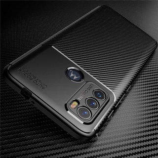 Motorola Moto Caso G60 Bumper Silicone Fibra De Carbono Tampa Traseira Para Motorola Moto Caso Para Moto G60 G60 G50 G30 G20 G10 Capa 6.8 Polegada