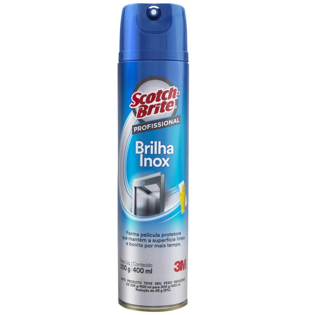 Brilha Inox Scotch Brite 400ml p/ Alumínio Inox Cromados 3M em Oferta na Shopee