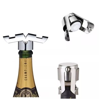 Tampa Para Champagne Vinho Espumante Rolha Garrafa Inox Design De Luxo em Oferta na Shopee