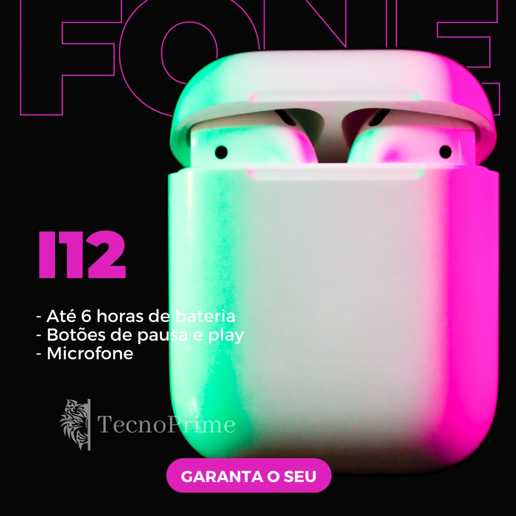 I12 TWS Fone de ouvido sem fio Bluetooth 5.0 mini fones Estéreo Esportes fone para Iphone Android Xiaomi & todos