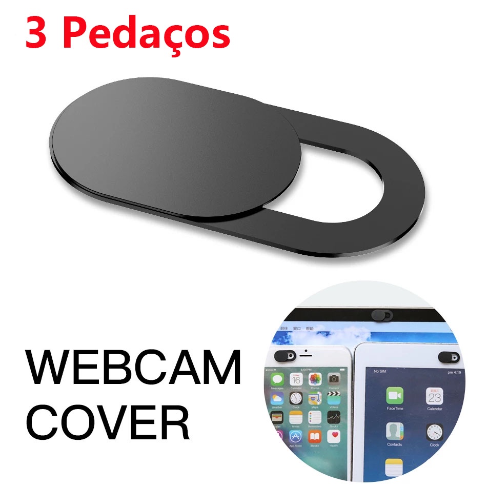 3 PeçAs Webcam Tampa Obturador íMã Deslizante PláStico Universal Para Iphone Web Laptop Pc Ipad Tablet CâMera Etiqueta De Privacidade