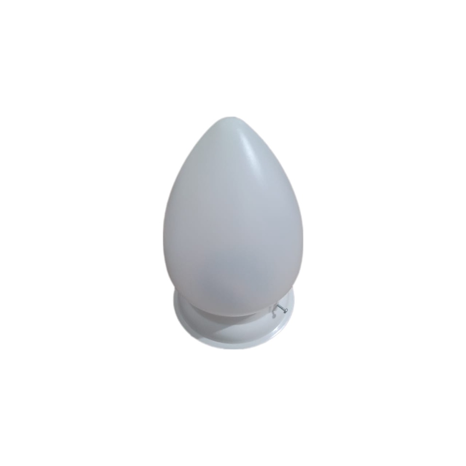 Luminária Com Plafonier em PVC Tipo Pêra Boca 10 - Globo Pêra Iluminação Para o Seu Lar