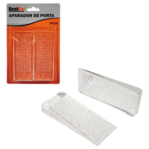 OFERTA Aparador Peso Porta Discreto Transparente Com 2 peças Multiuso Universal Bestfer Silicone