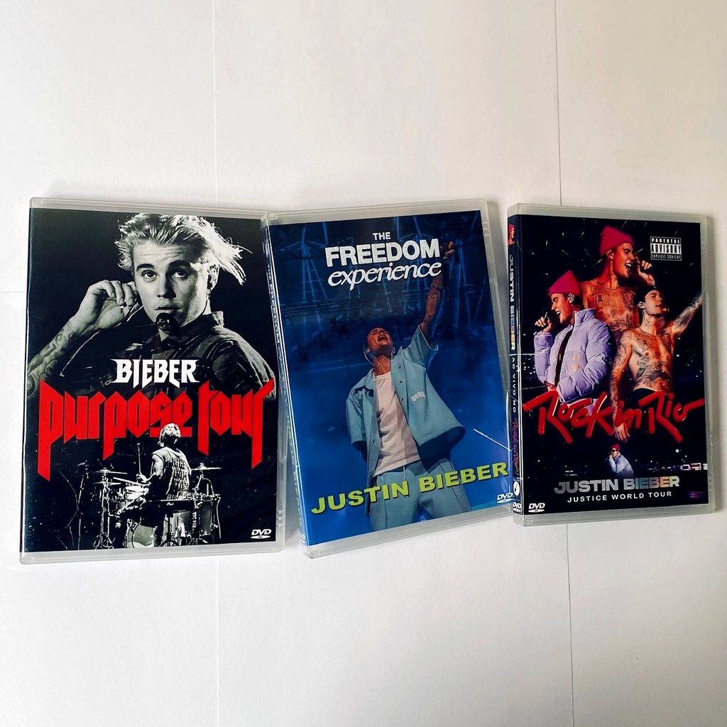 Dvd Justin Bieber Purpose Tour 2016 Freedom Experience 2021 Rock In Rio Justice World Tour 2022