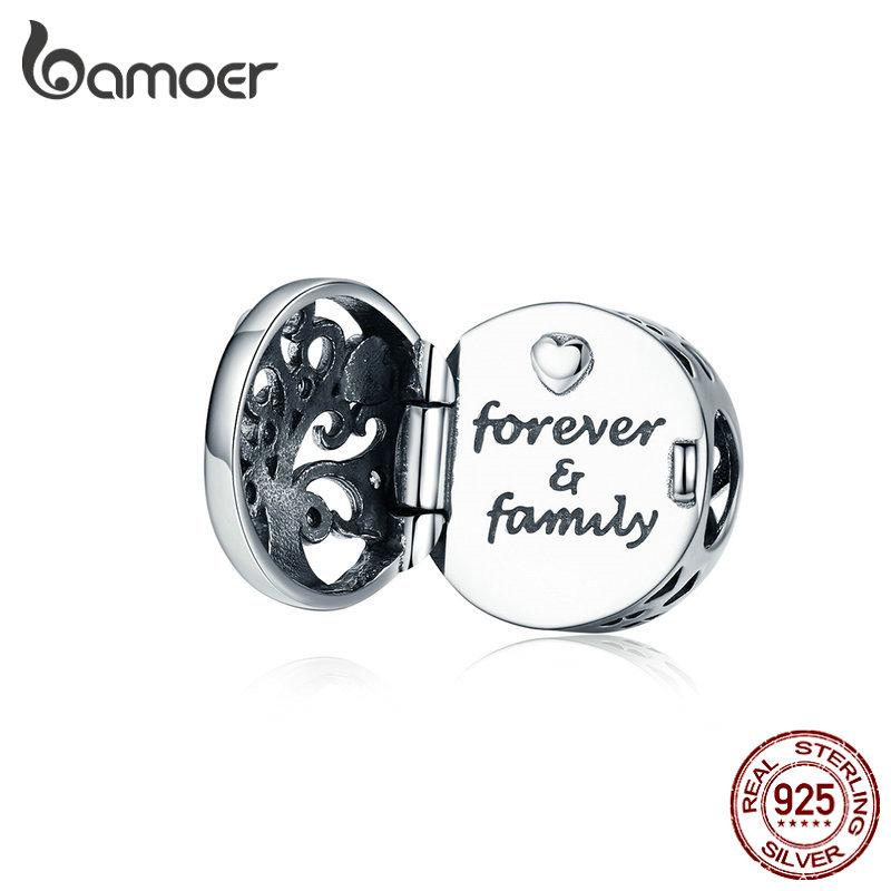 Bamoer Engrave Aberto Redondo Coleção Família Encanto