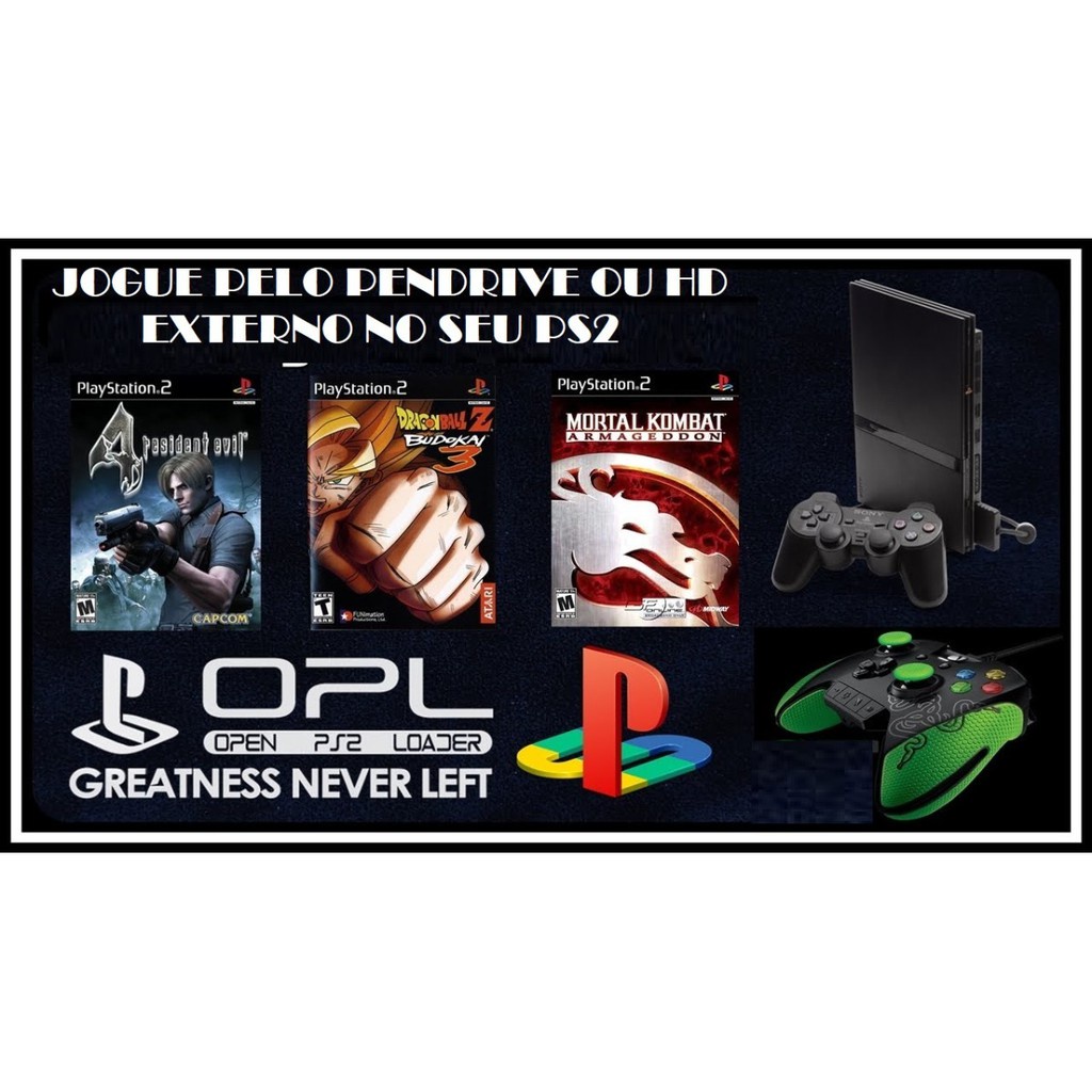 Memory card  com opl para o ps2 atualizar