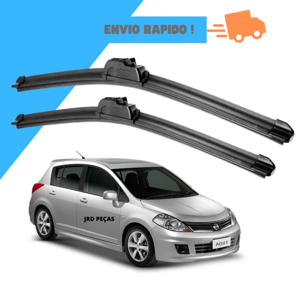 Par Palheta Limpador Parabrisa Dianteiro Nissan Tiida 2008 2009 2010 2011 2012 2013 em Oferta na Shopee