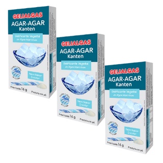 Kit 3 Unidades Agar-Agar - Gelialgas