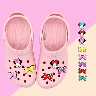 Jibz Mickey E Minnie Mouse Coleção DIY shoe charms Croc pvc Sandália decorate accessories Presentes Dos Miúdos 1000 + Fivela Estilos Para Você Escolher