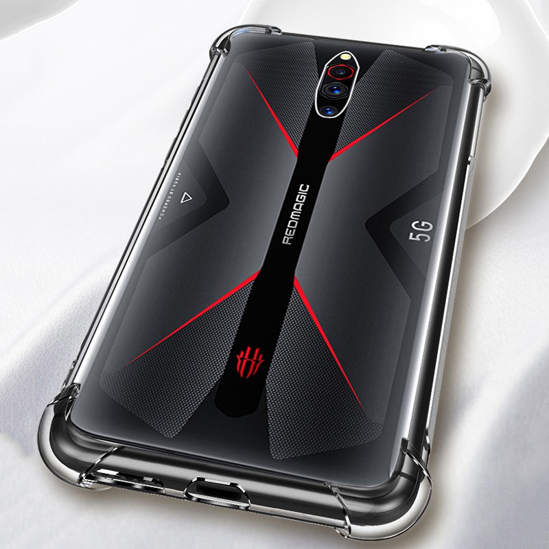 Para ZTE Nubia Red Magic 5G 5S 6 6s Pro Capa Cristalina Anti-Arranhões À Prova De Choque TPU