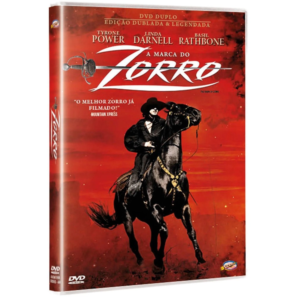 Dvd Duplo: A Marca do Zorro (1940) - Original e Lacrado