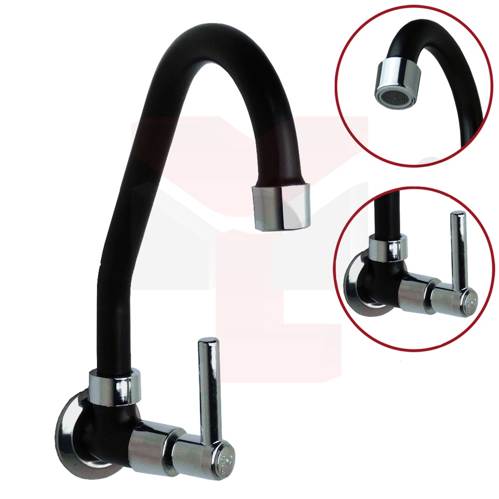 Torneira Cozinha Parede Corpo Metal 1168 Colorida 1/4 de Volta Várias Cores C-66 Cdg. 1510