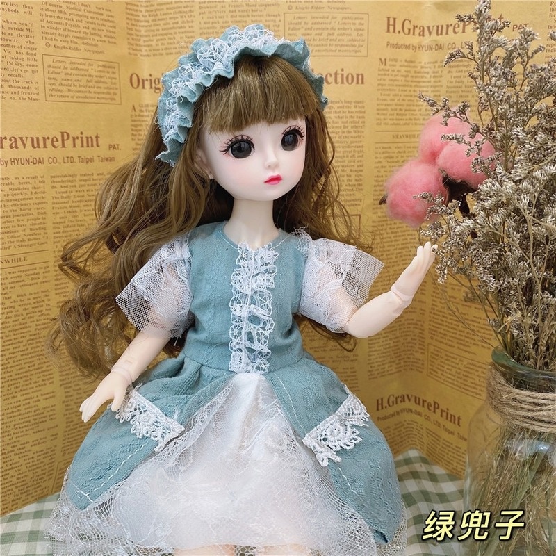 30 Cm BJD Boneca 1/6 Bonecas Marrom Olhos Grandes 22 Articulações Móveis DIY Vestir Acessórios E Roupas De Brinquedo em Oferta na Shopee