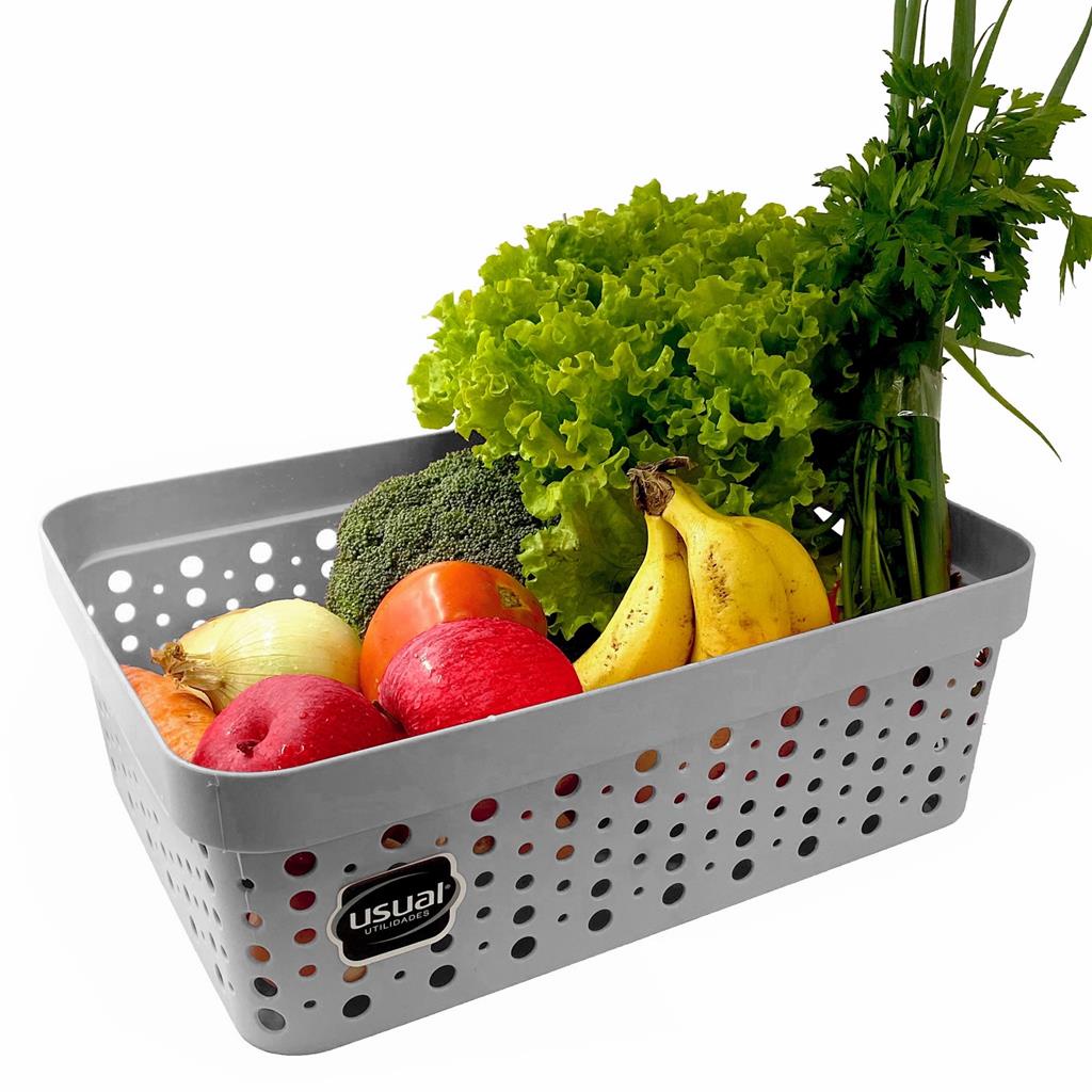 Caixa Organizadora Multiuso Plastica 11 Litros - Usual Utilidades