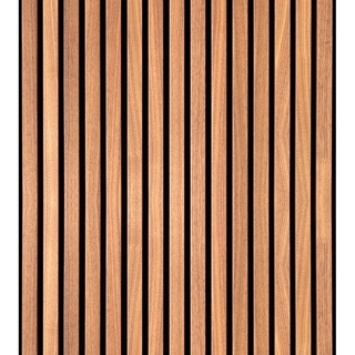 Papel de Parede Adesivo de Madeira Ripada Lisa Autocolante 2,50 mts