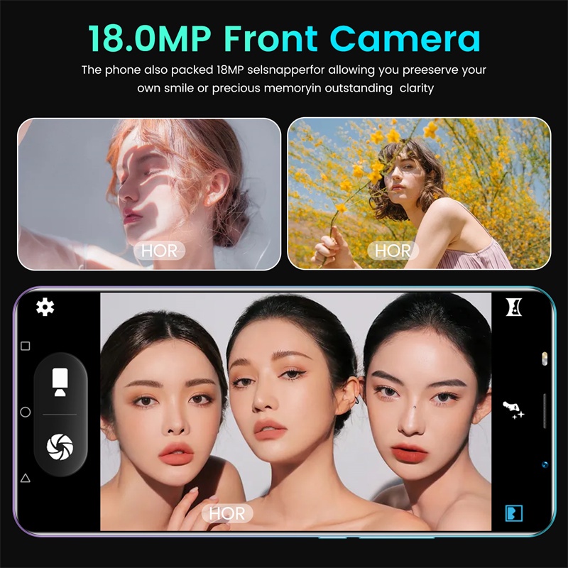 Smartphone Note80 Além Disso Smart Phone 5.8 Polegada 6 Gb De RAM + 128 ROM Dual Sim Celular Rosto Desbloquear Celulares