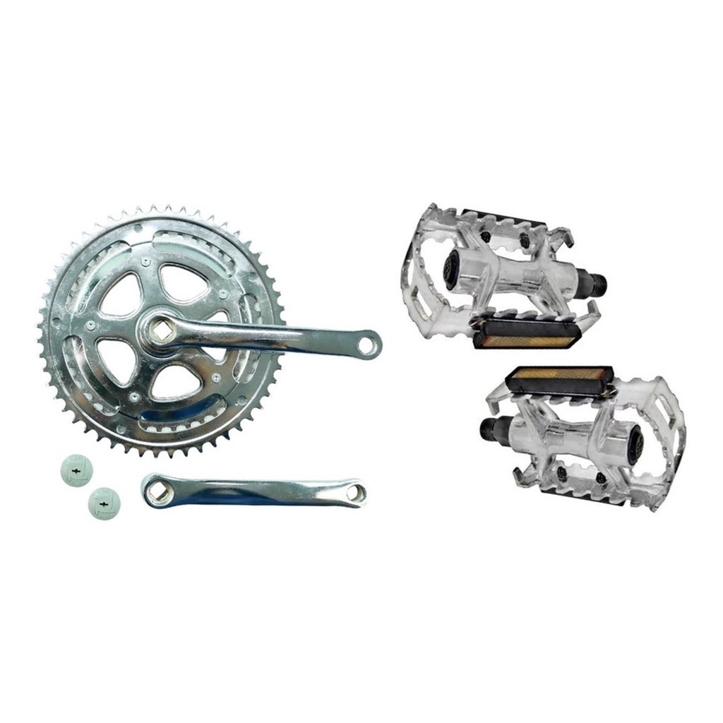 Pedivela Caloi 10 Bike Antiga 42/52 Dentes + Pedal Aluminio.