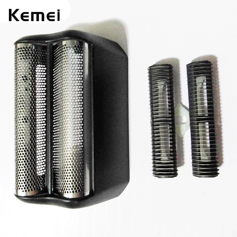 Lâmina De Reposição Para Barbeador Kemei Km-1103 Com Lâmina De Malha Original / Peça De Corte Serve Para Acabamento Wahl Finale Shaver 8164 em Oferta na Shopee