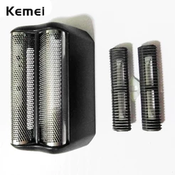 Lâmina De Reposição Para Barbeador Kemei Km-1103 Com Lâmina De Malha Original / Peça De Corte Serve Para Acabamento Wahl Finale Shaver 8164