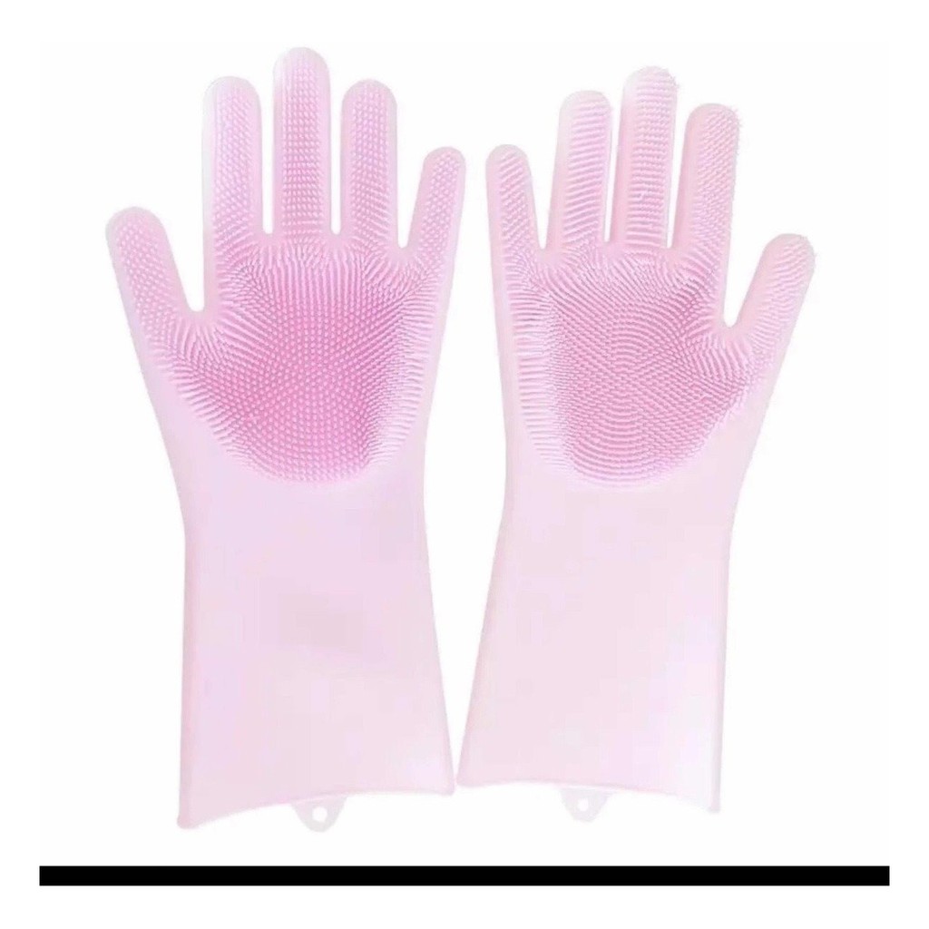 Luva Lava Louca Esponja Material Silicone Mágica Multiuso