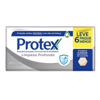 Sabonete Antibacteriano em Barra Protex Limpeza Profunda 85g Promo 6un c/ Desconto