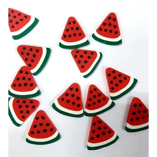 Aplique Melancia Fatia Emborrachada 22mm 20 Peças. em Oferta na Shopee