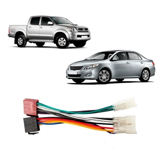 Chicote Adaptador Conector De Som De Cd E Dvd Linha Toyota Hilux Corolla