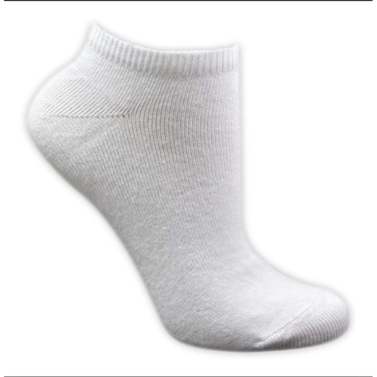 100 dúzias de meia sapatilha soquete masculina branca (ATACADO)