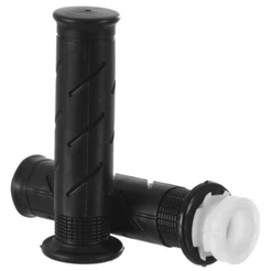 Par Manopla + Roldana do Acelerador Pro Tork Moto Honda Titan 150 Modelo Original Preto
