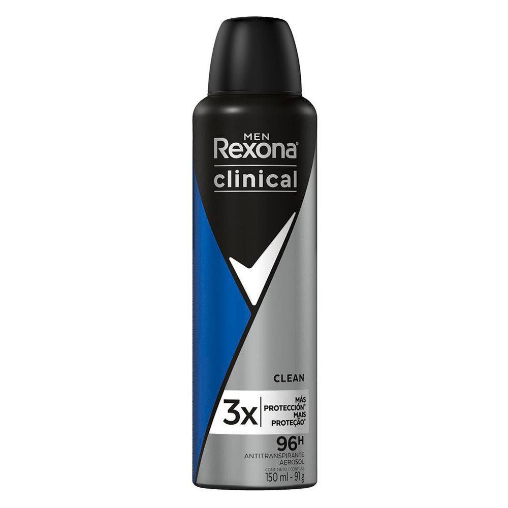 Rexona Desodorante Men Clinical Clean 150ml em Oferta na Shopee