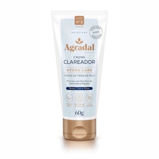 Creme Clareador Hydra Care Agradal- 60g em Oferta na Shopee