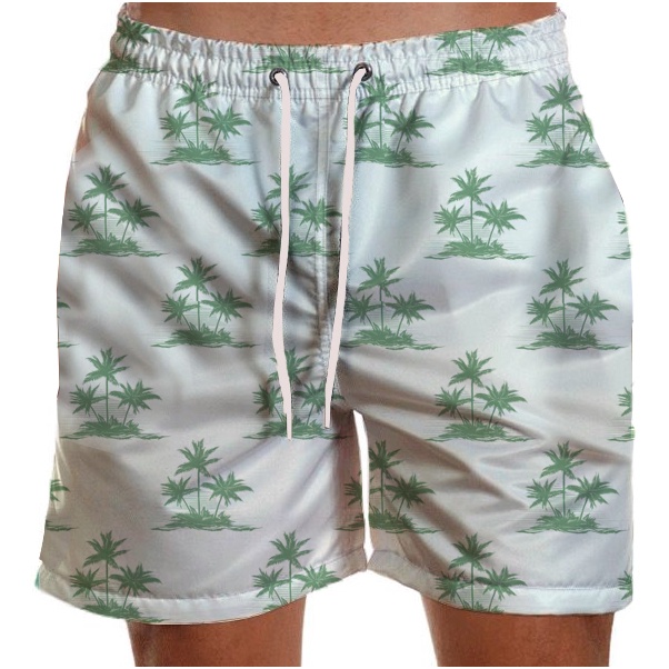 Short Masculino Tactel Praia Floral Cerveja Estampado Elastano Várias Estampas Sh03