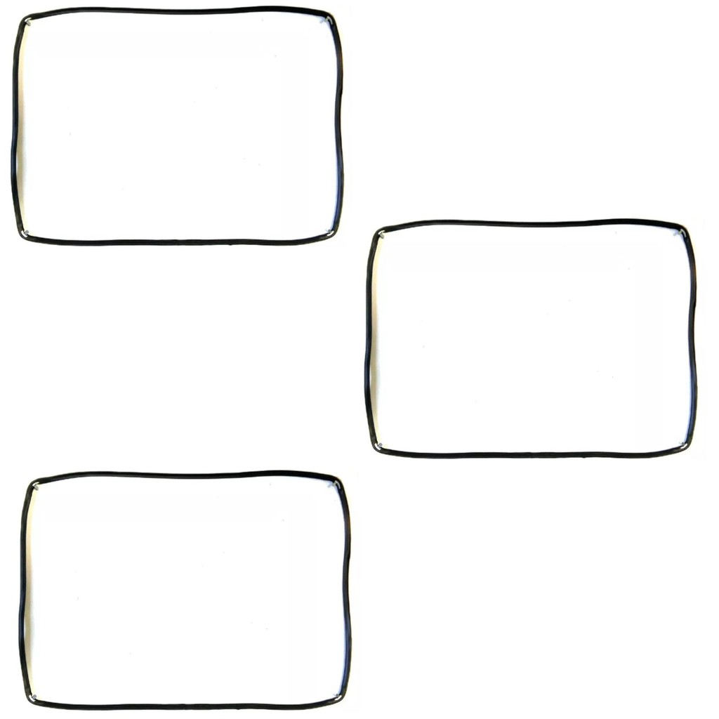 Kit 3 Guarnição Vedação Borracha Da Porta Forno Elétrico Fischer Gourmet Grill Star Lumem Gratinato